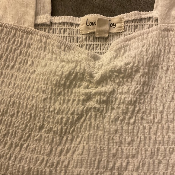 Women’s White Flowey Tank - Picture 2 of 3